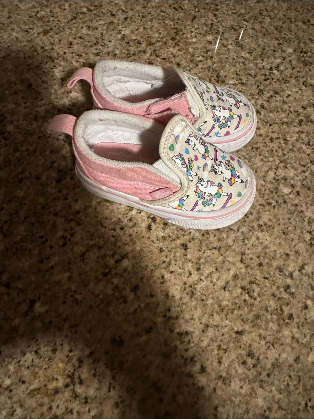 Vans Kids Slip-On Unicorn Canvas Shoes - Pink